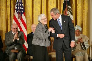 Harper Lee Receiving Medal