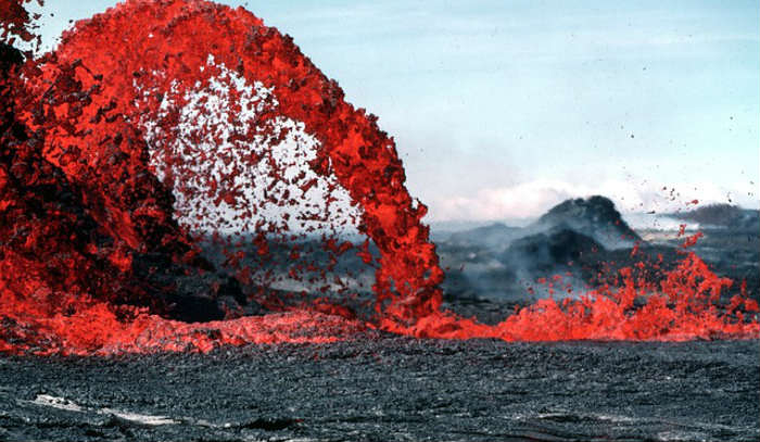 Volcano lava